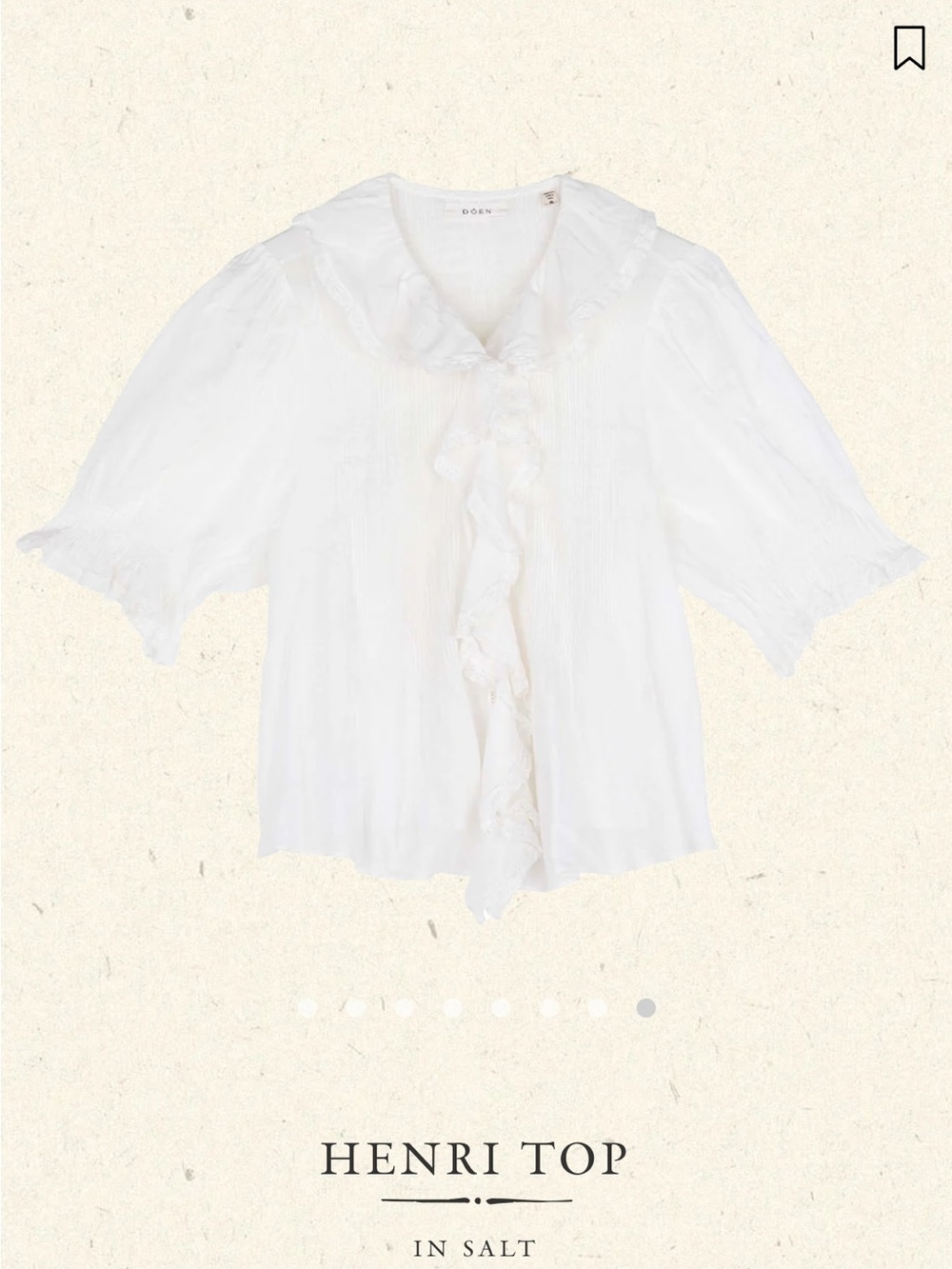 Only worn once DOEN Henri Top XS!